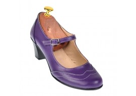 Pantofi dama,  mov, eleganti, din piele naturala - P104MOV